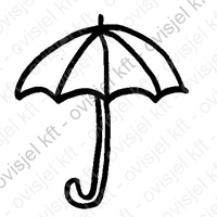 esernyő ernyő óvodai jel