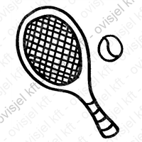 ütő teniszütő tenisz labda óvodai jel