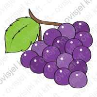 szőlő szőlőfürt óvodai jel