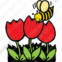 méhecske méh virág óvodai jel